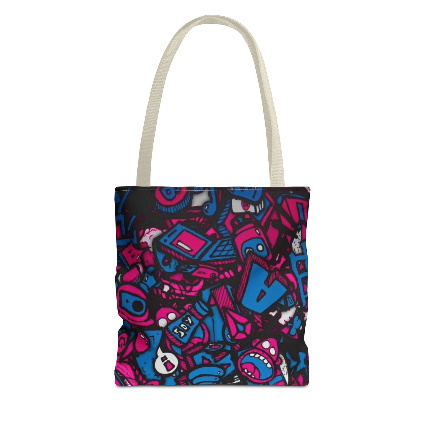 Cartoon Characters All Over Print BRAND NEW Purse, Pocketbook,Travel Tote Bag