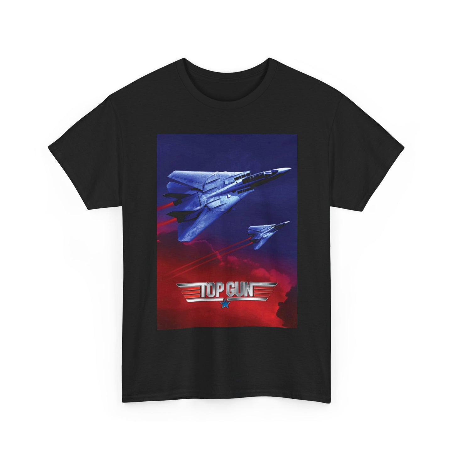 Top Gun Tshirt Vintage Movie Poster Retro Graphic Tom Cruise Navy Unisex 90s