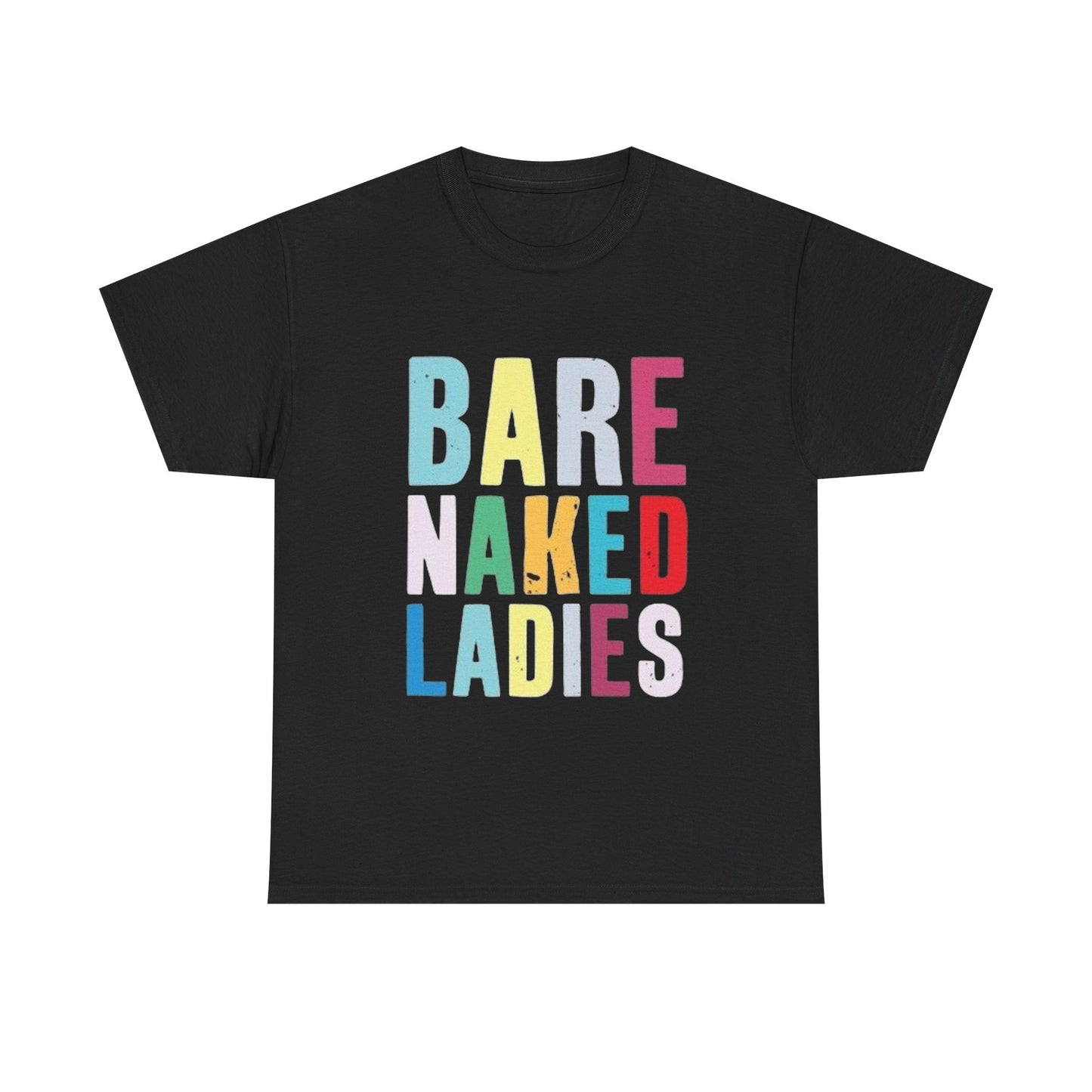 Bare Naked Ladies Tshirt Vintage Distressed Logo Merch Unisex Heavy Cotton Tee