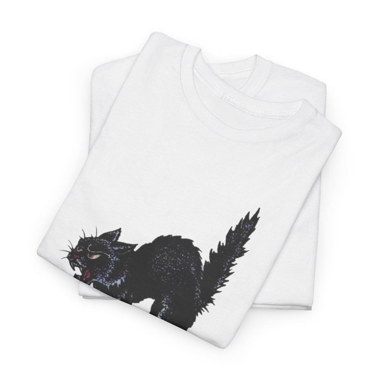 Lucky 13 Cat Vintage Tattoo Graphic T Shirt Unisex Heavy Cotton Tee