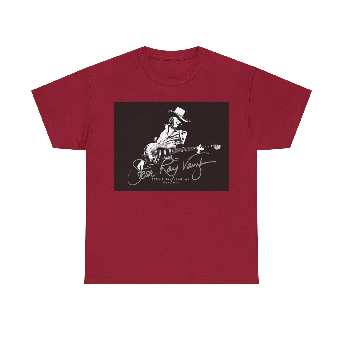 Stevie ray vaughn T-shirt Vintage retro rock album Unisex Heavy Cotton Tee
