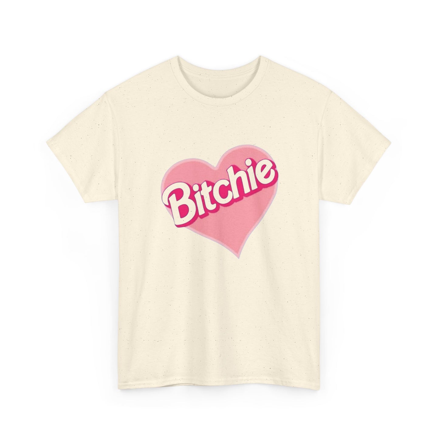 Bitchie Heart Funny Graphic T Shirt Unisex Heavy Cotton Tee Gift