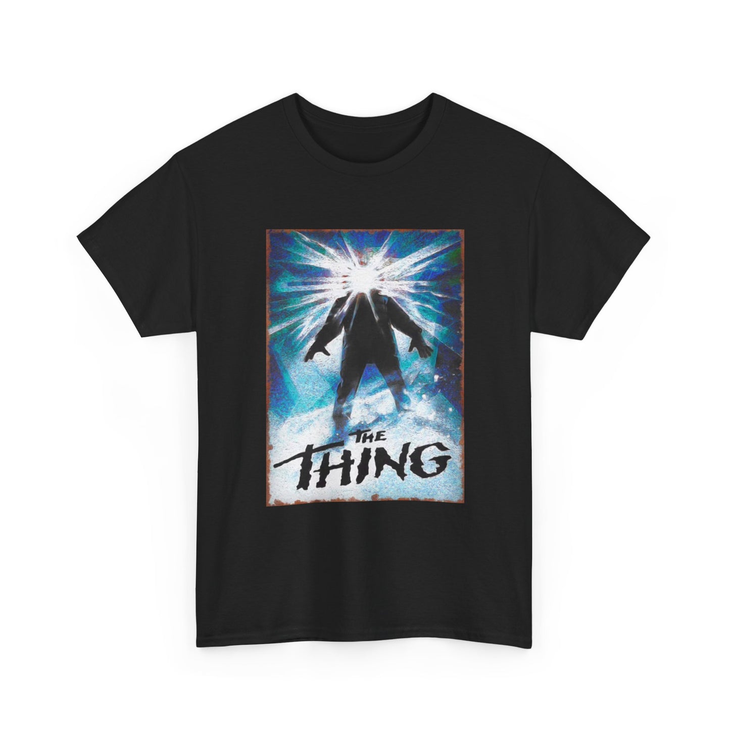 The Thing Movie Poster Tshirt Vintage Retro Graphic 90s Unisex Heavy Cotton Tee