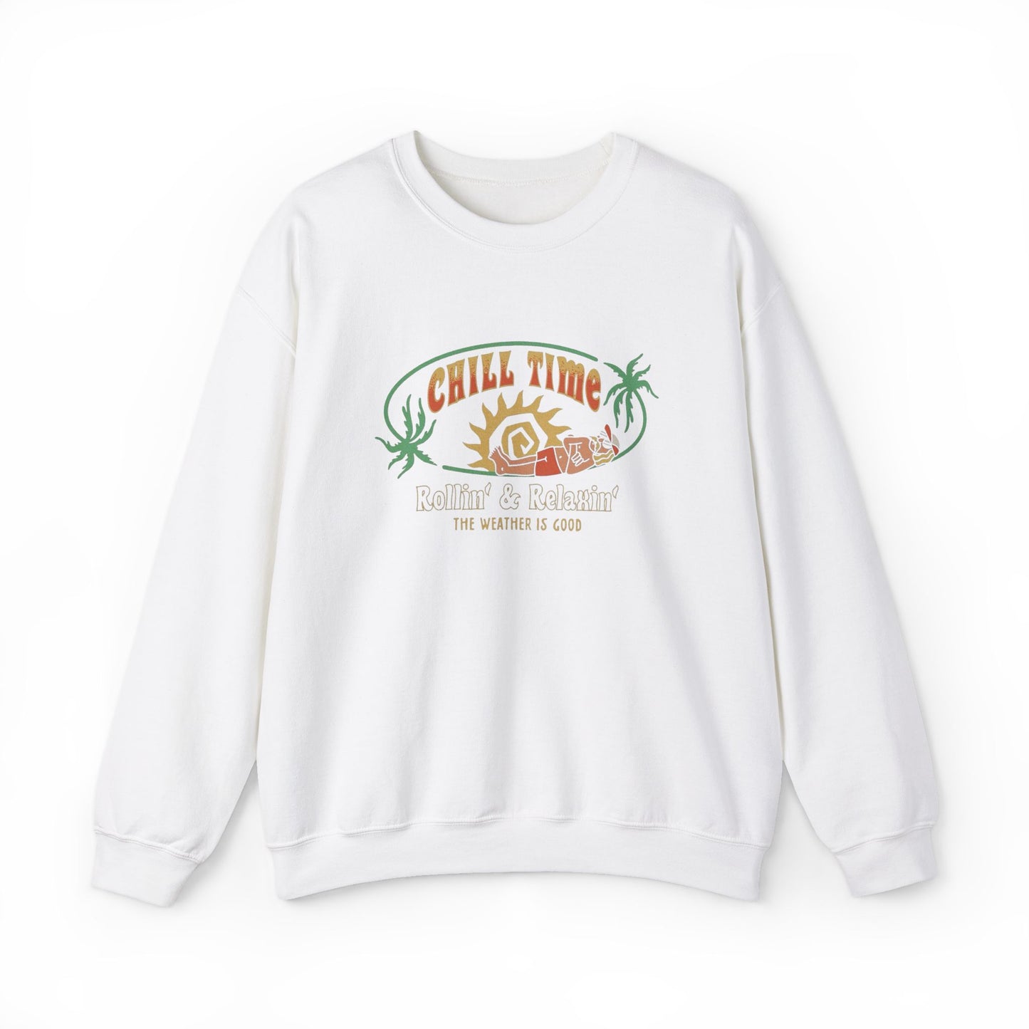 Chill Time Relaxing Sweatshirt Men's Adult Crewneck