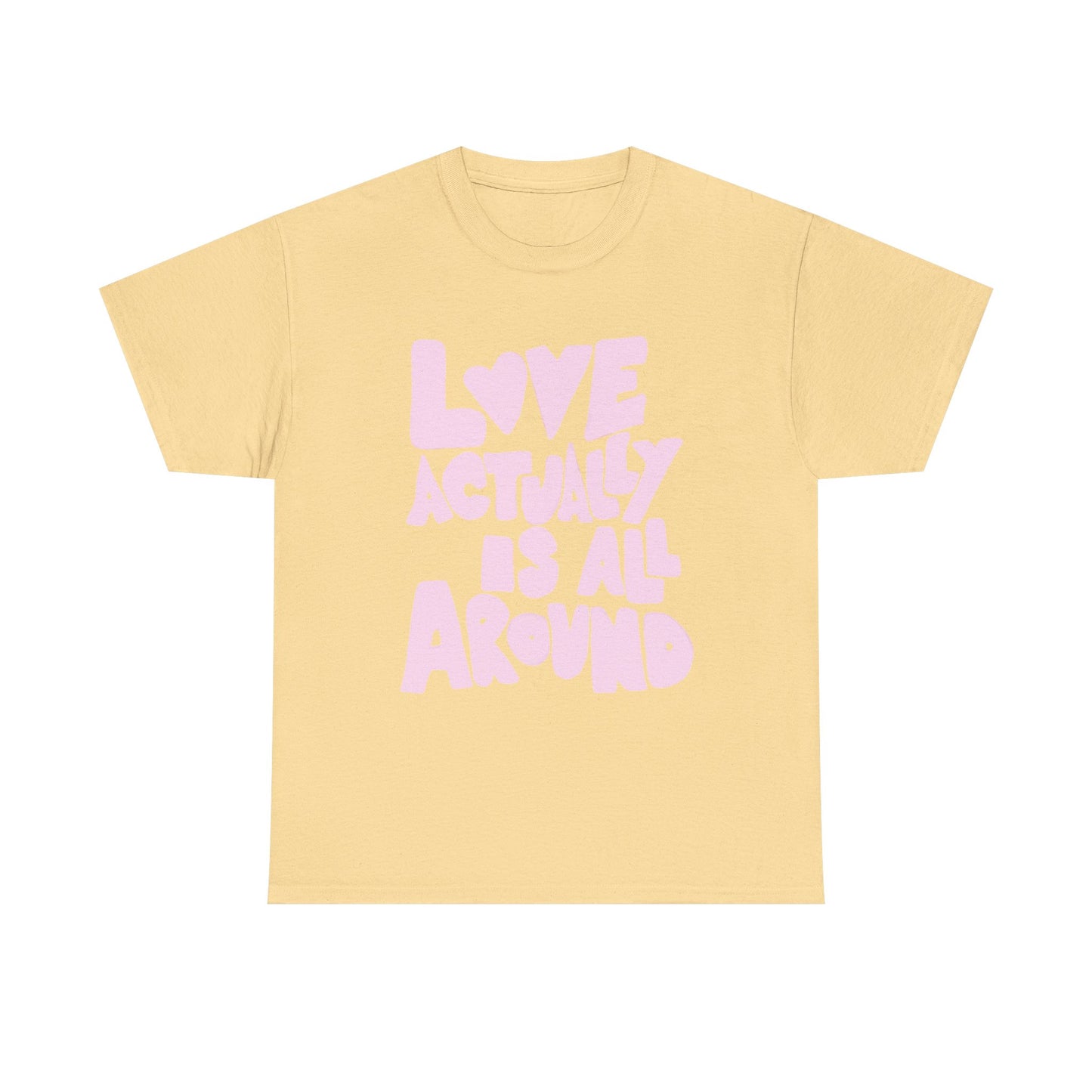 Love Is All Around Retro Graphic T Shirt Unisex Cotton Tee - New Gift - Tee