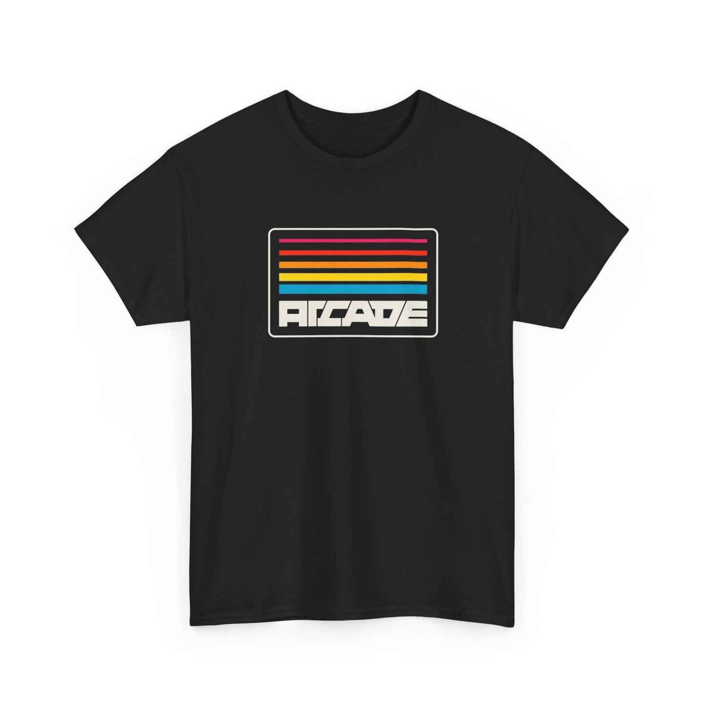 Retro Arcade Logo Graphic T-Shirt Unisex Heavy Cotton Tee