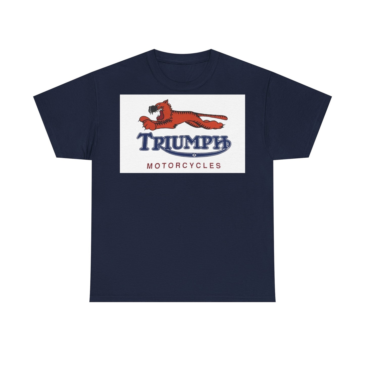 Triumph T-shirt vintage motorcycles nostalgia Tiger Unisex Heavy Cotton Tee