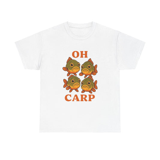 Oh Carp Funny Fishing Graphic T Shirt ADULT NEW