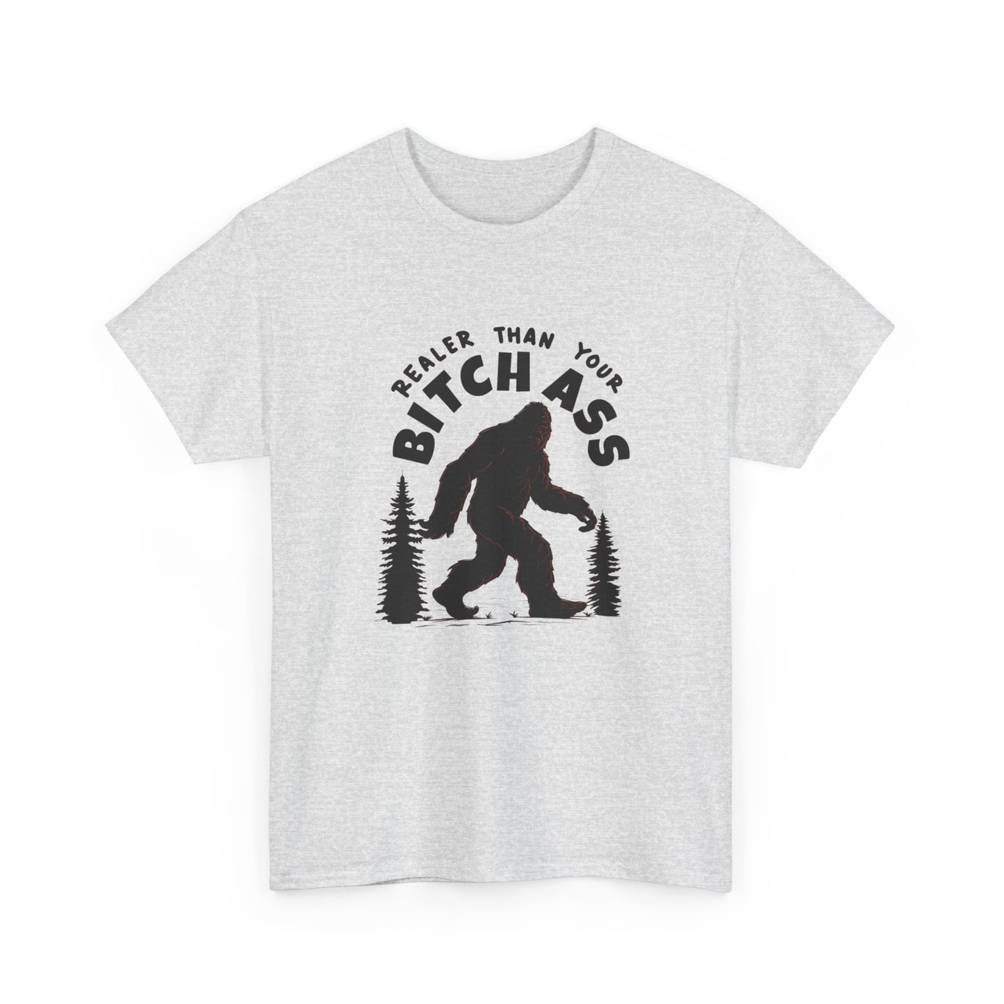 Funny Sasquatch Graphic T Shirt Unisex Heavy Cotton Tee