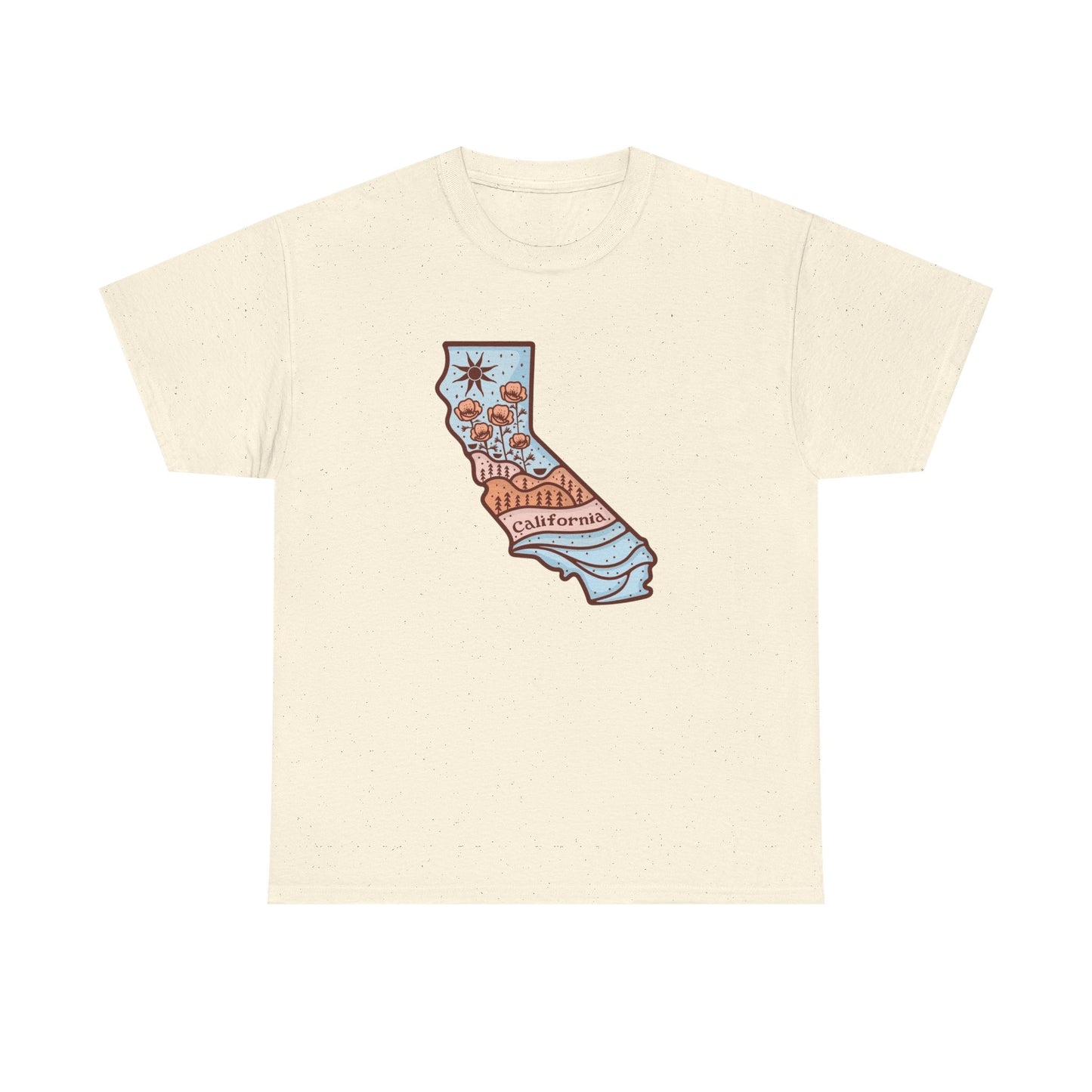 State Of California Town USA Graphic T Shirt NEW Adult Tee