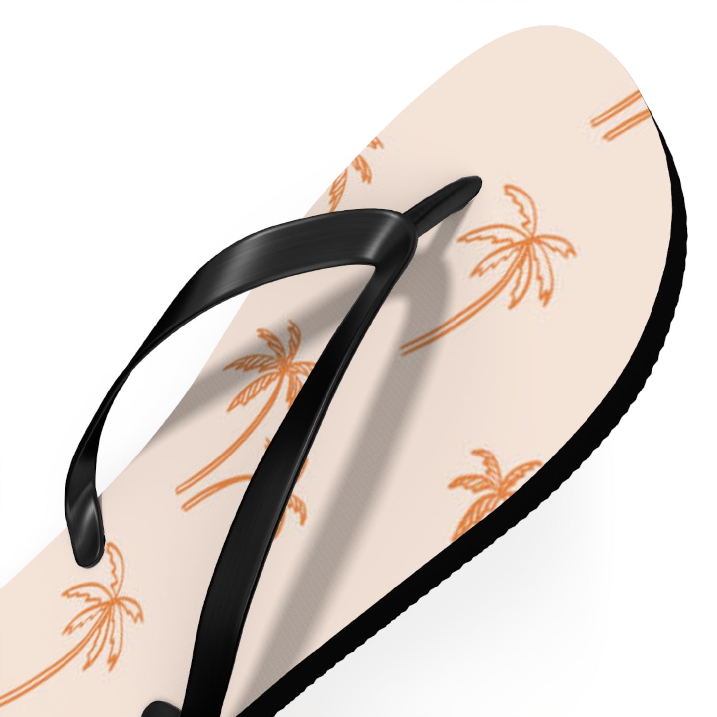 Orange Palm Trees Sandals Summer Flip Flops Slides BRAND NEW