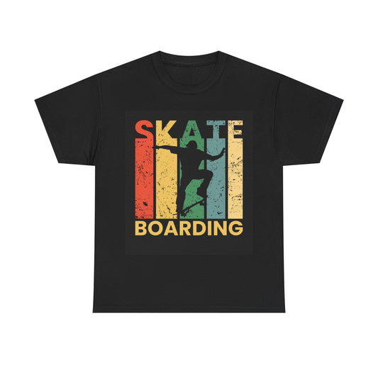 Skate Boarding T shirt SB Graphic Skate park Gear Unisex Heavy Cotton Tee