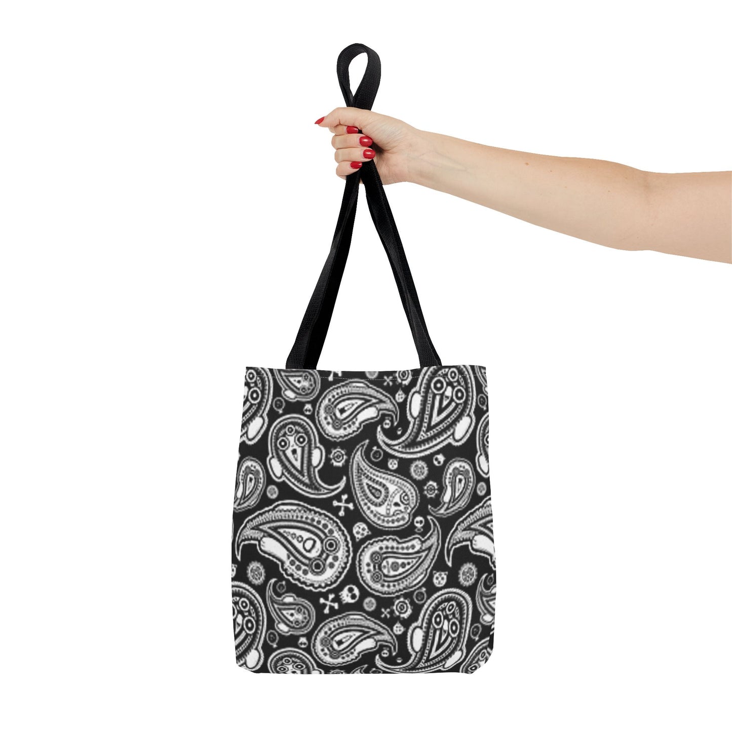 Black Paisley Multi Color BRAND NEW MODERN Tote Bag (AOP)