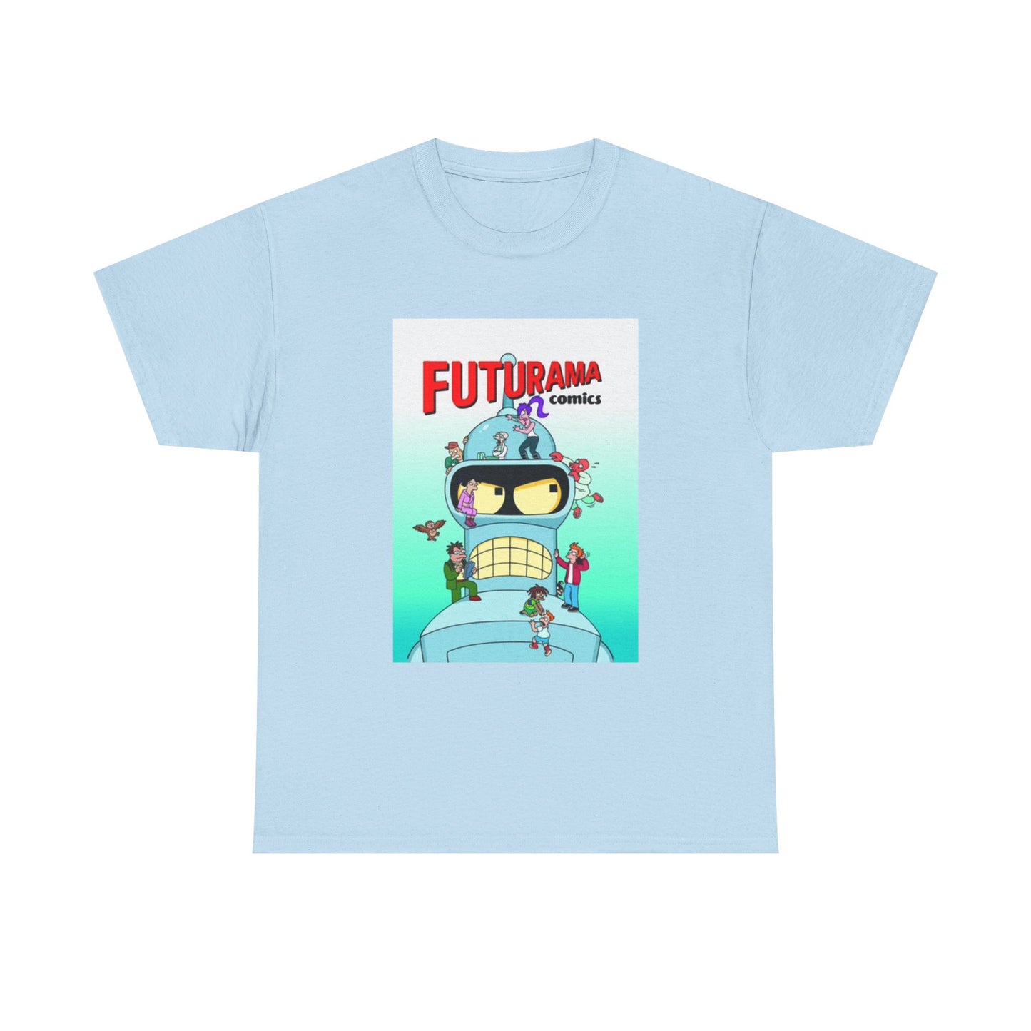 Futurama Shirt Bender Tv Series Graphic Funny Cartoon Unisex Heavy Cotton Tee
