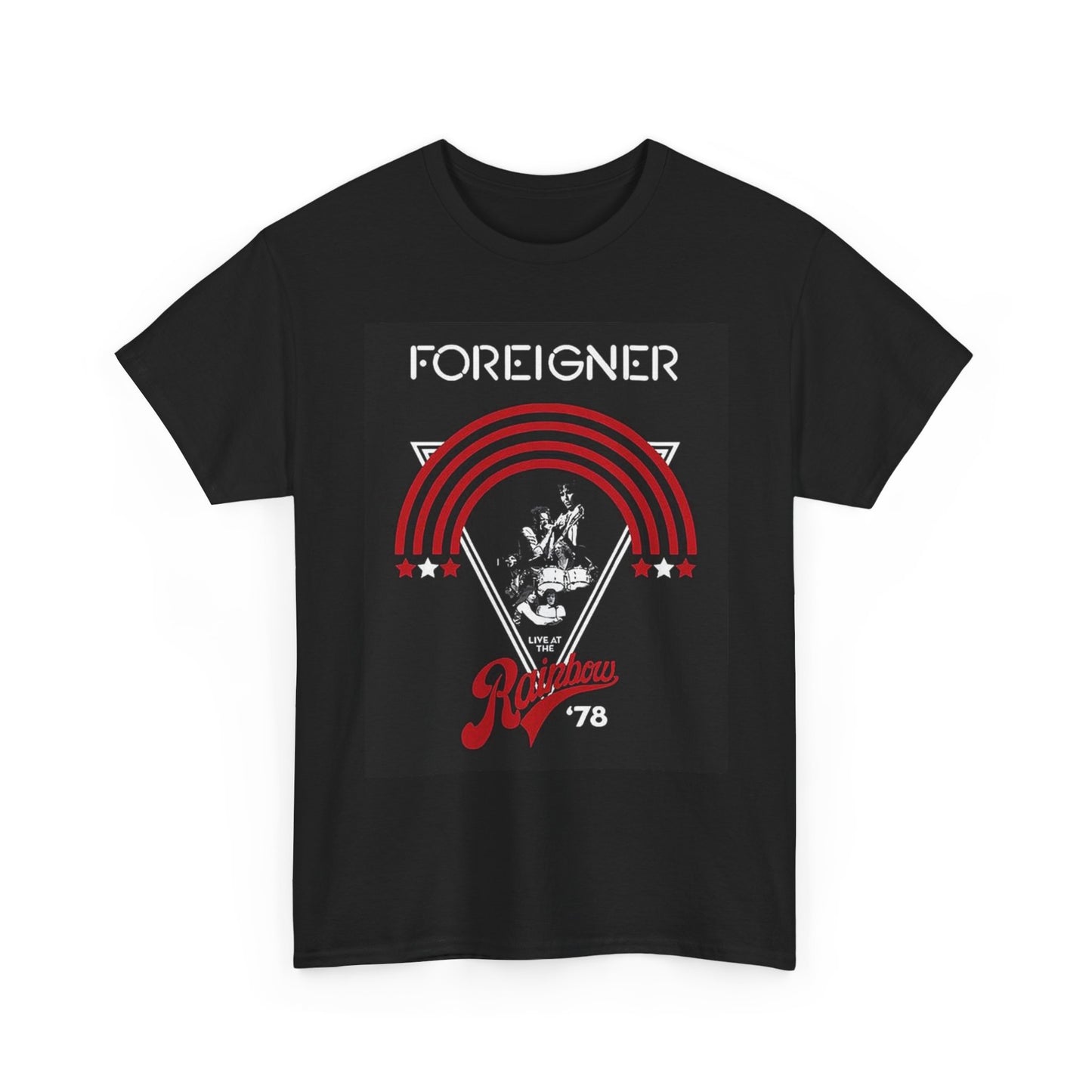 Foreigner Graphic T Shirt Vintage Rock Band Merch Unisex Heavy Cotton Tee