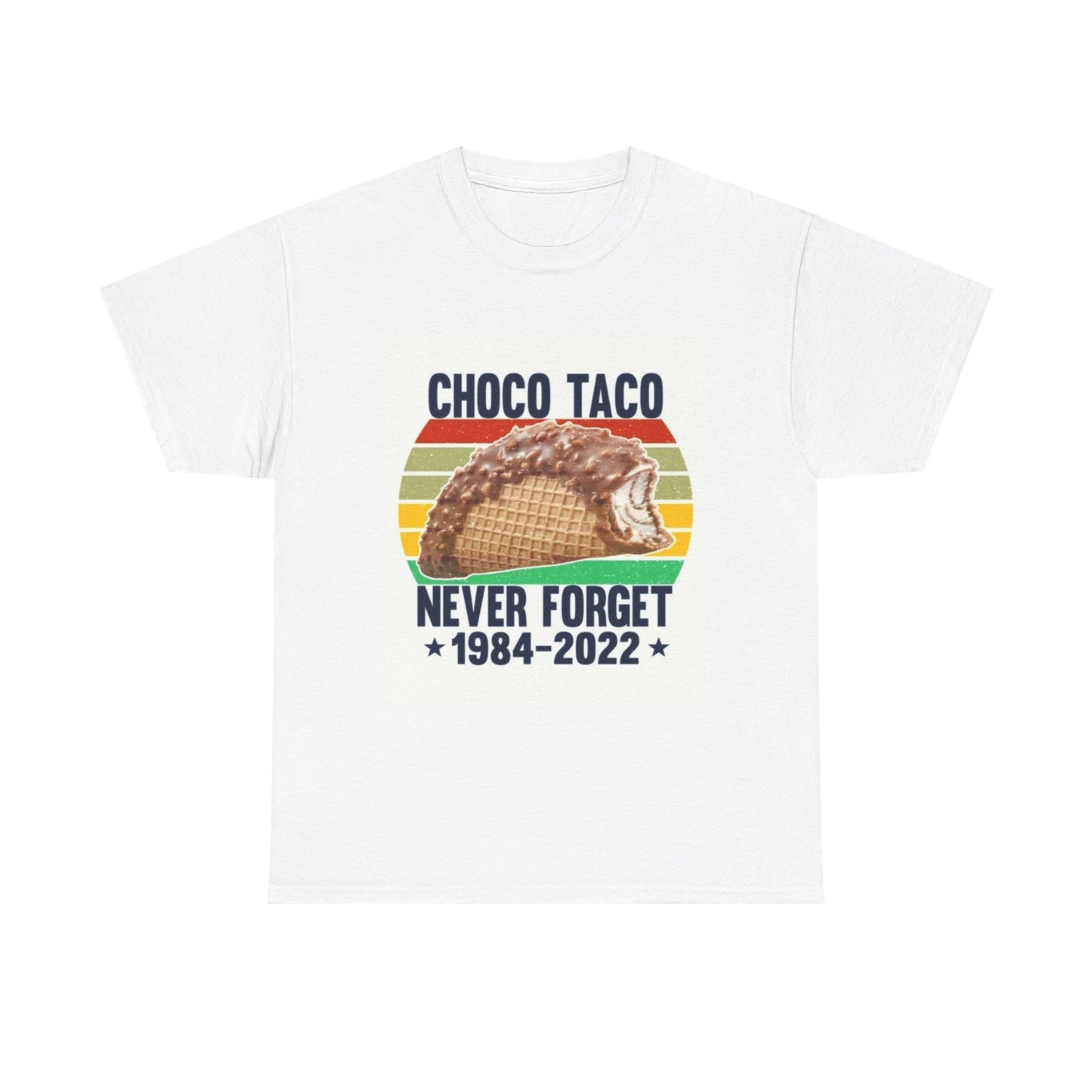 Choco Taco Shirt Vintage Funny Ice Cream Retro 90s Unisex Heavy Cotton Tee