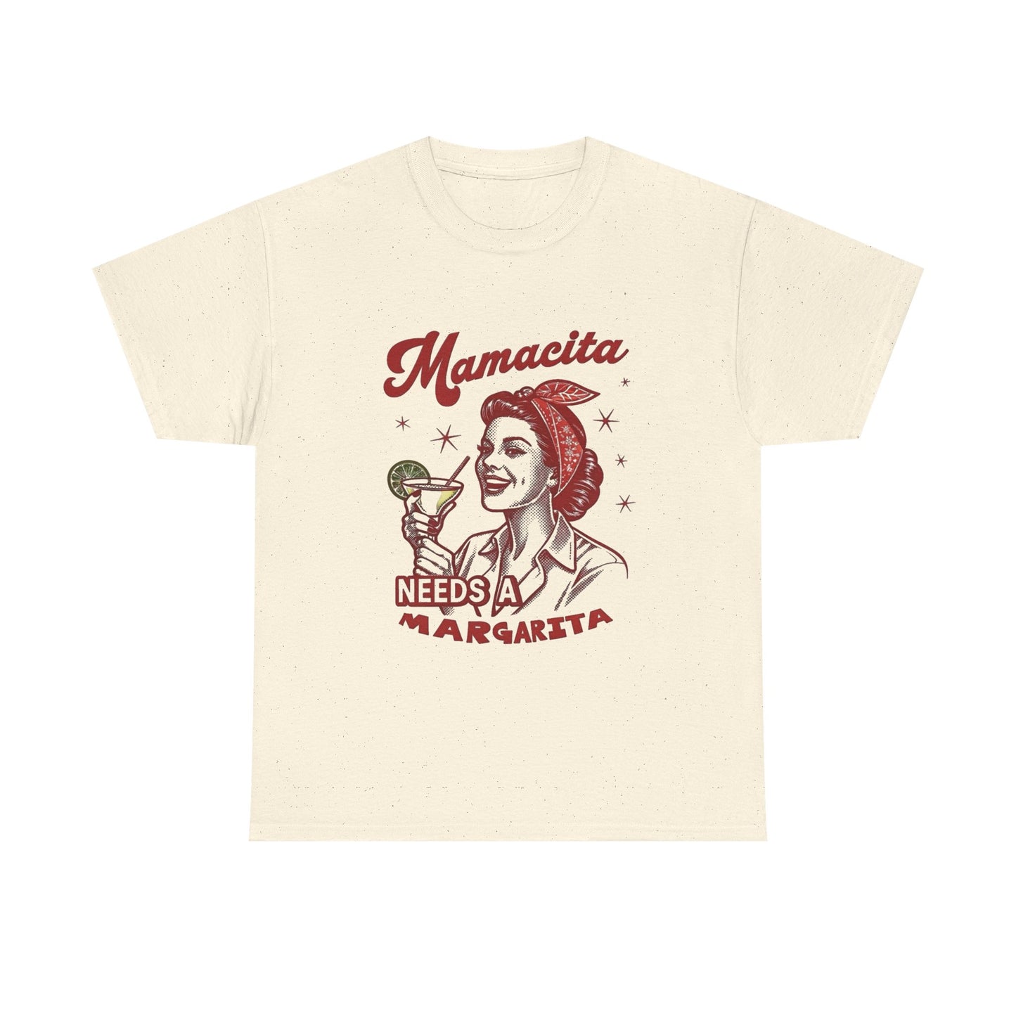 Mamacita Needs A Margarita Funny Graphic T Shirt NEW Unisex Heavy Cotton Tee