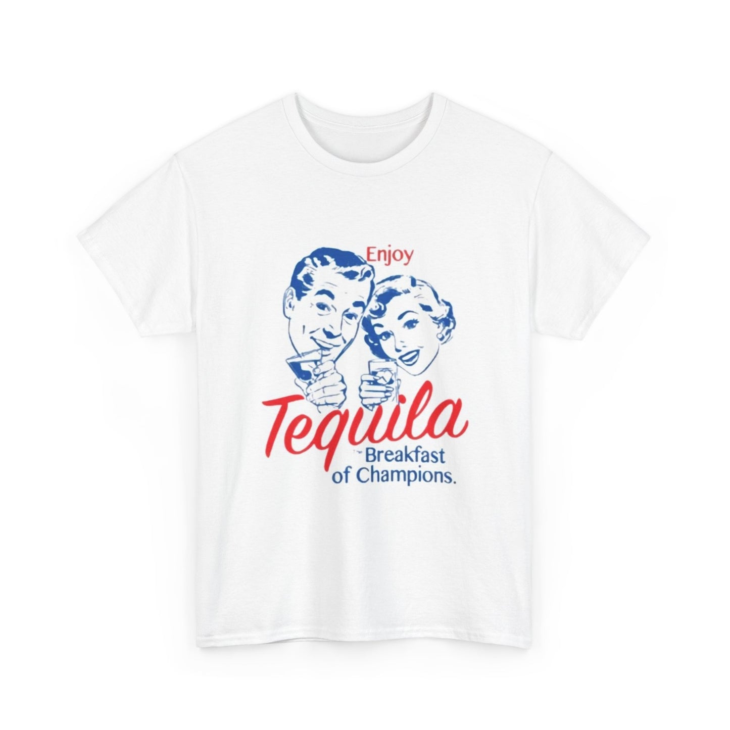 Enjoy Tequila Graphic T Shirt Vintage Retro Cotton Tee