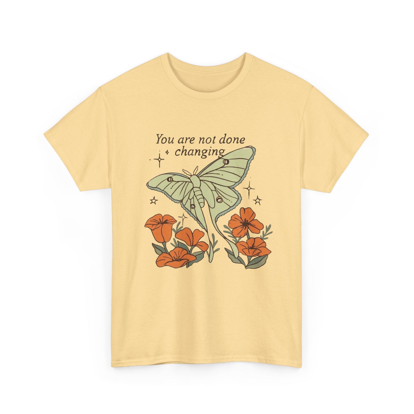 You Are Not Done Changing Graphic T Shirt NEW ADULT Tee