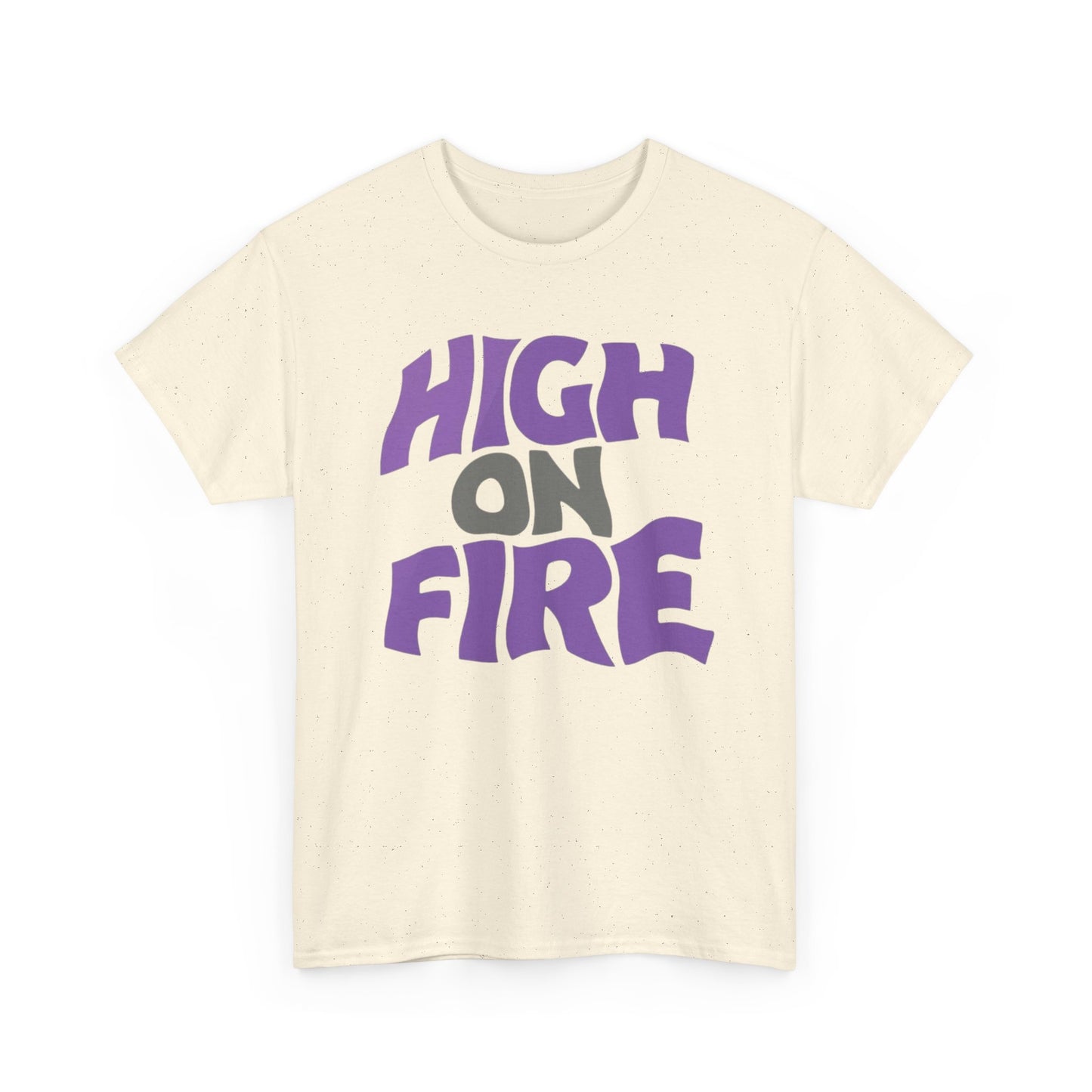 High On Fire Retro Graphic T Shirt Unisex Heavy Cotton Tee