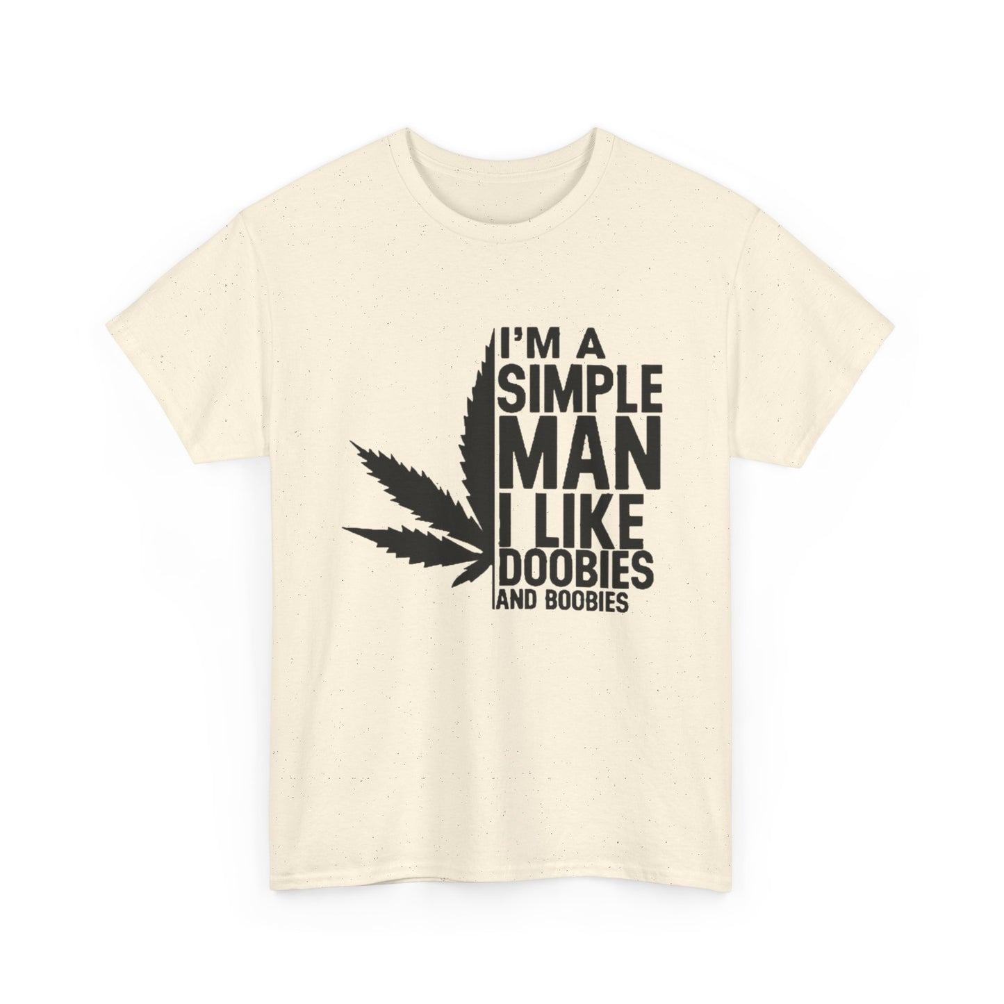 Doobies And Boobies Funny Weed T-Shirt Unisex Heavy Cotton Tee Gift New