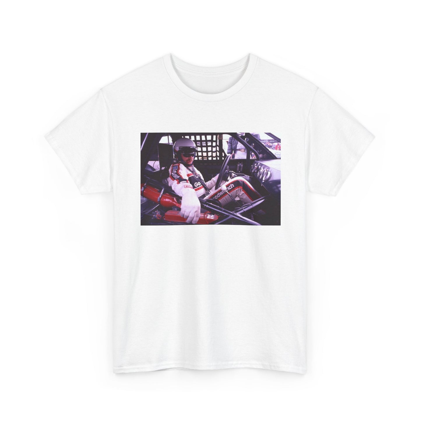 Dale Earnhardt Vintage Nascar Racing Graphic Retro Unisex Heavy Cotton Tee