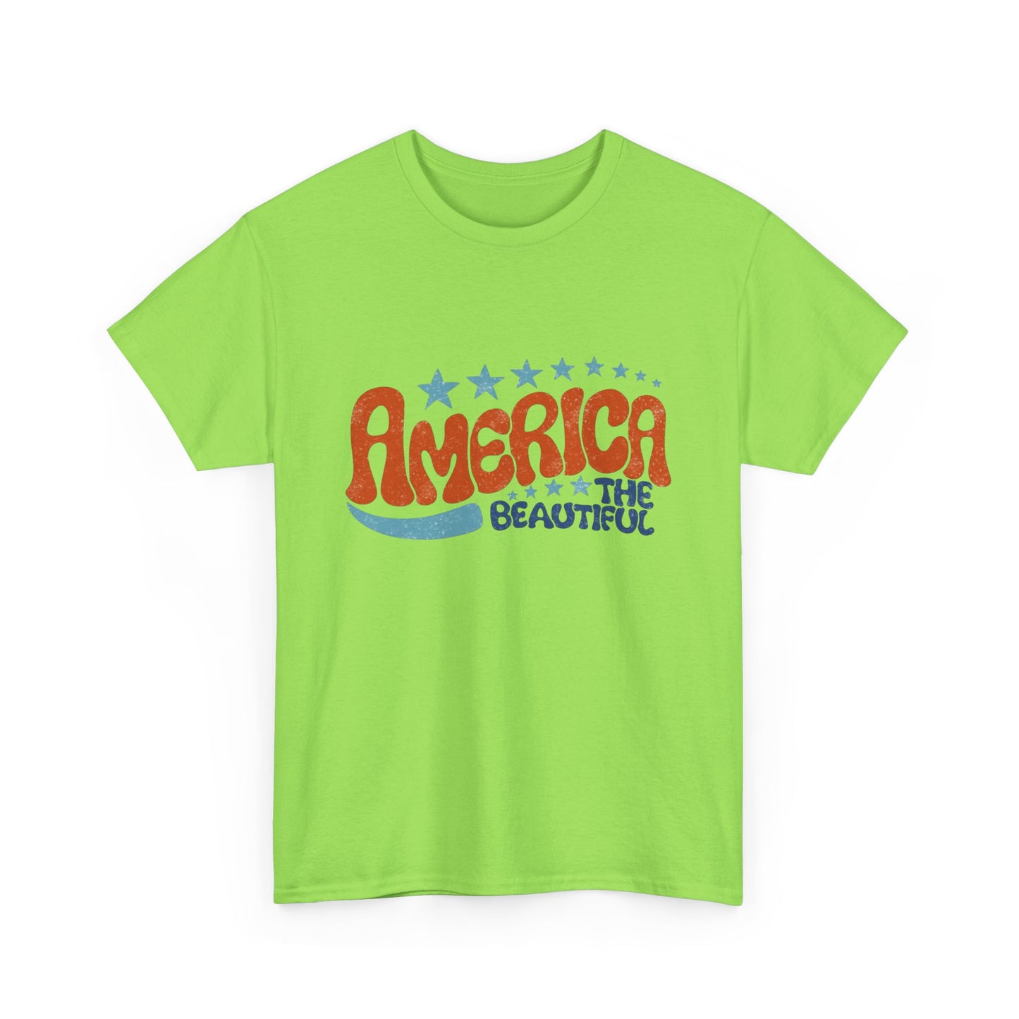 America The Beautiful Graphic T Shirt Adult New Tee