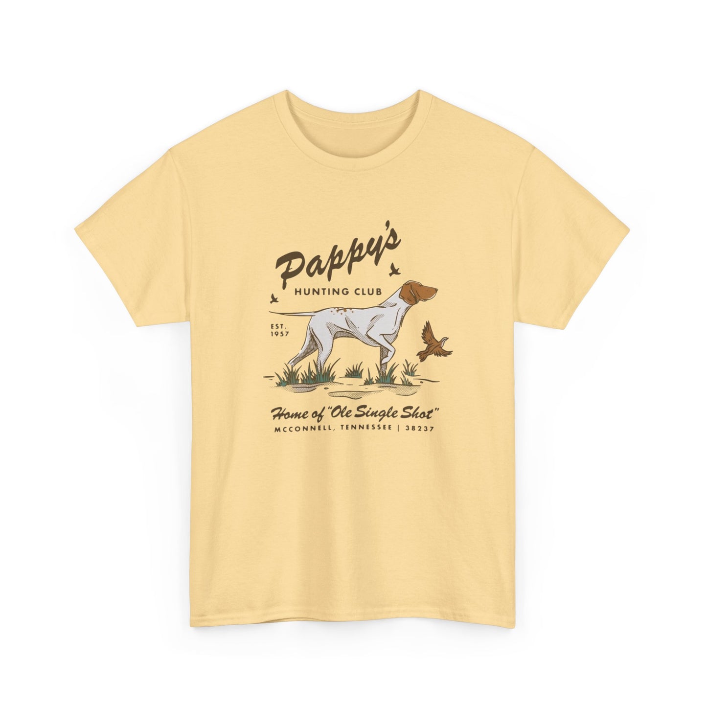 Pappy's Hunting Club Graphic T Shirt Unisex Heavy Cotton Tee