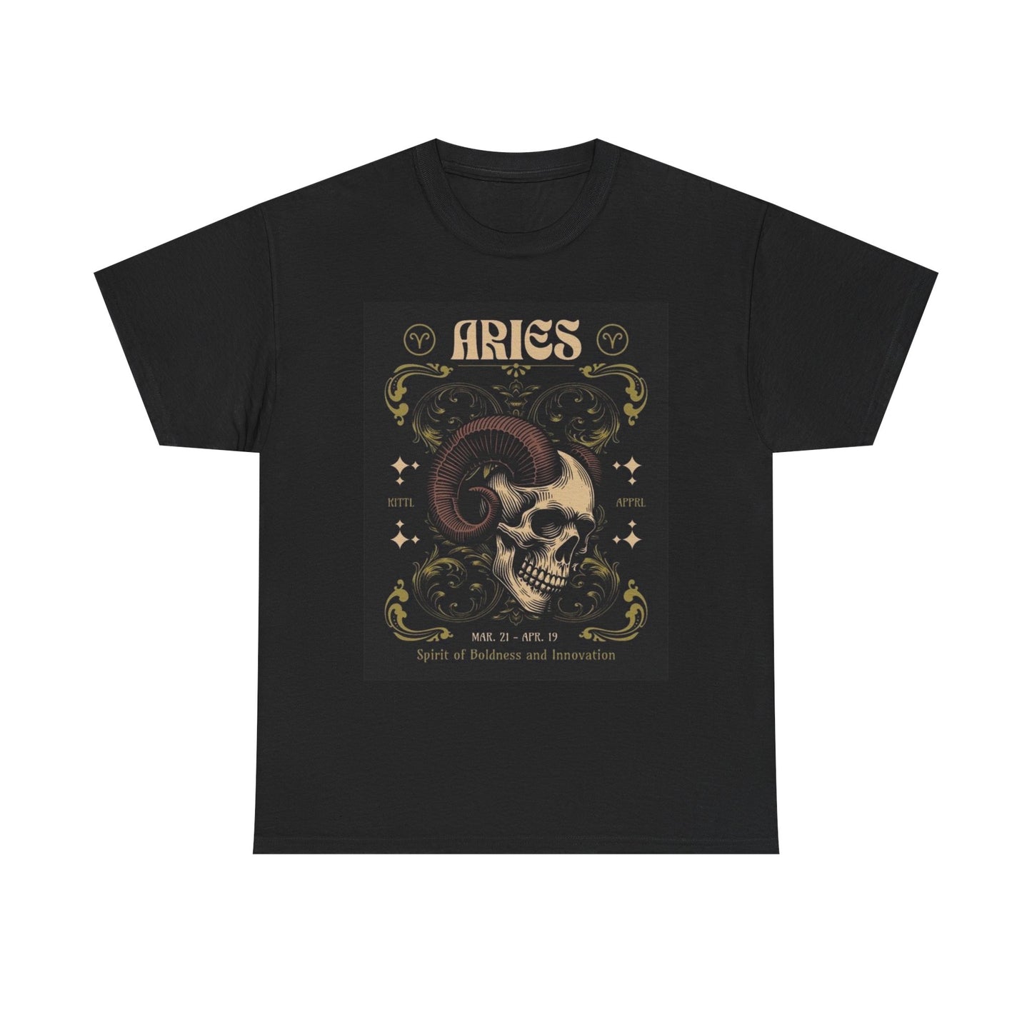 Aries Zodiac Astrology Sign Graphic T Shirt Unisex Heavy Cotton Tee