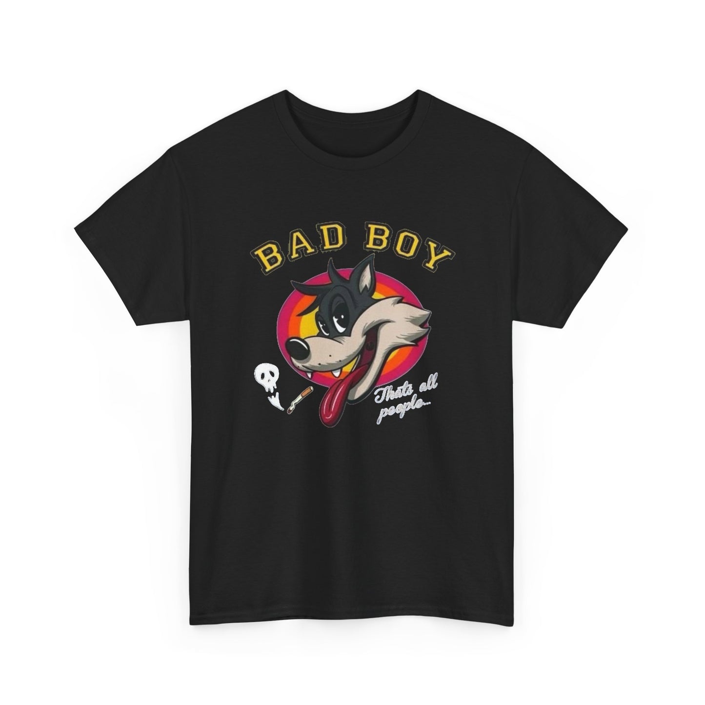 Bad Boy Wolf Graphic T Shirt NEW Unisex Heavy Cotton Tee