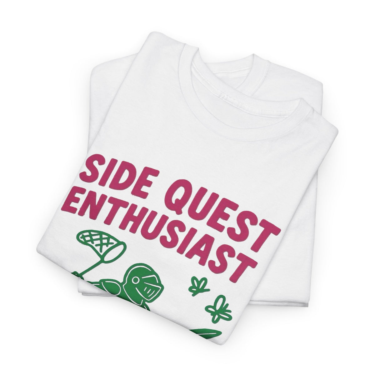 Side Quest Enthusiast Video Game Graphic T-Shirt Men's Tee