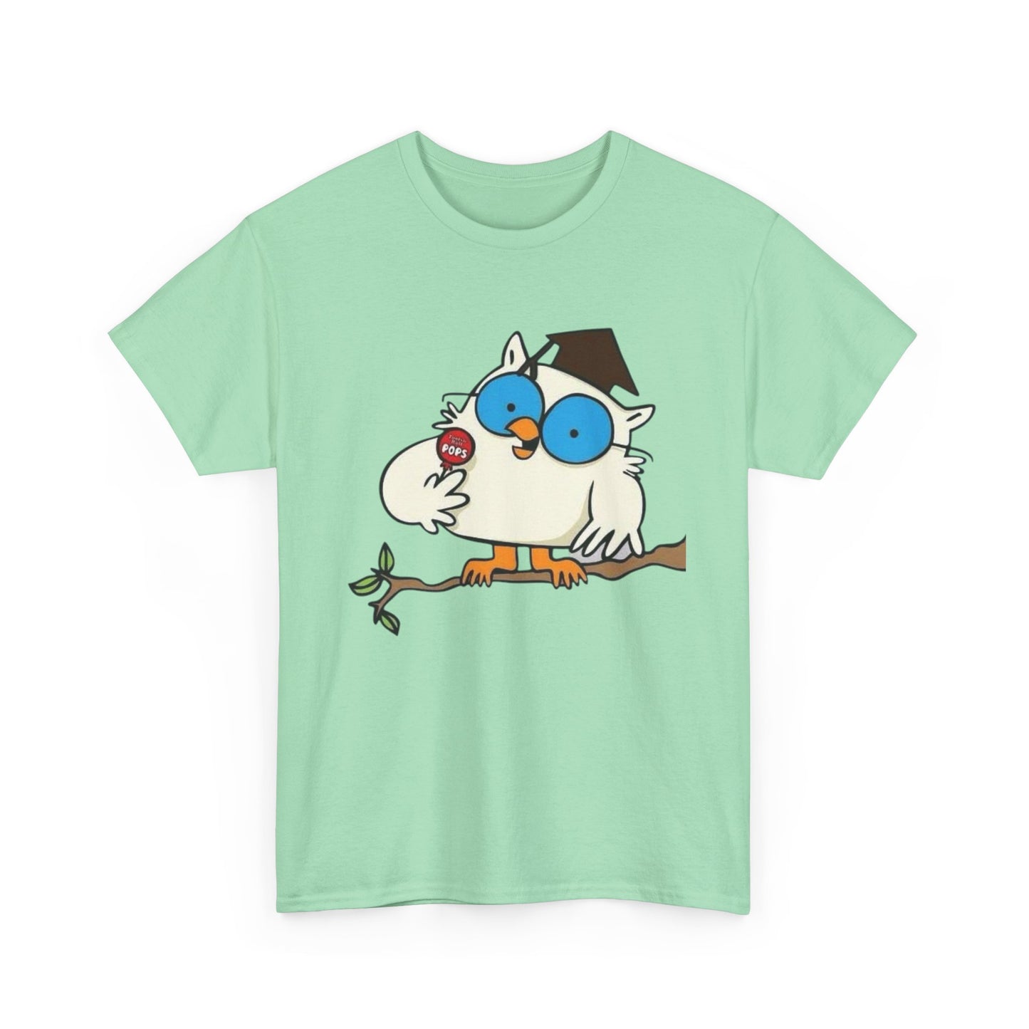 Tootsie Pop Owl Vintage Graphic T Shirt NEW S-5XL Unisex Heavy Cotton Tee