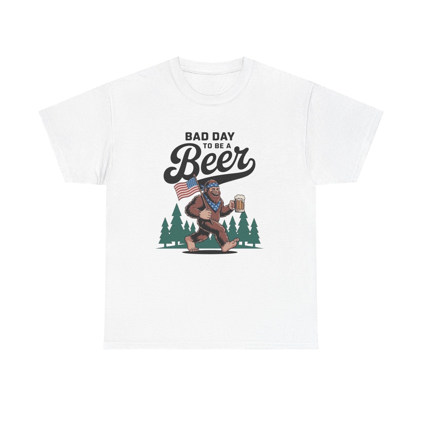 Bad Day To Be A Beer T Shirt Graphic Unisex Heavy Cotton Tee NEW GIFT