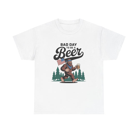Bad Day To Be A Beer T Shirt Graphic Unisex Heavy Cotton Tee NEW GIFT