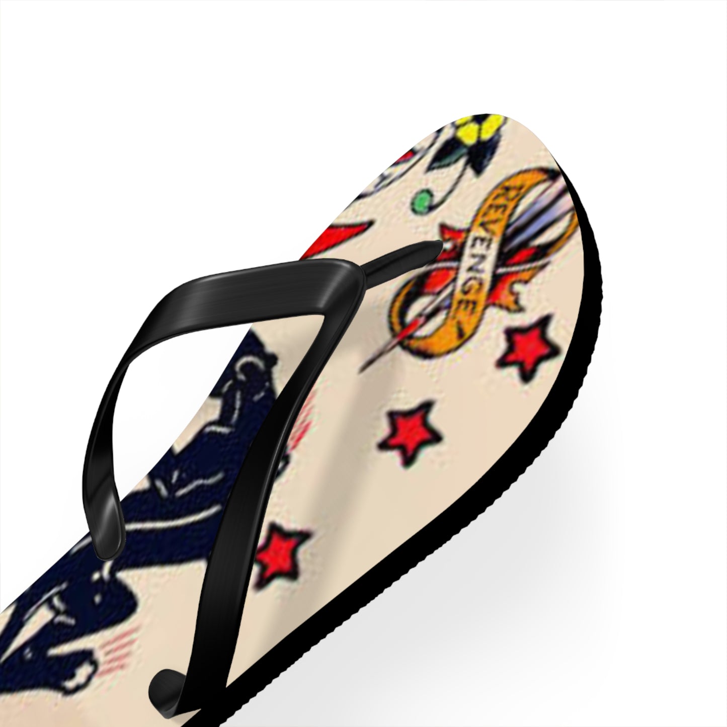 Sailor Jerry Tattoos Sandals, Beach Shoes, Vacation Flip Flops, Pool Slides