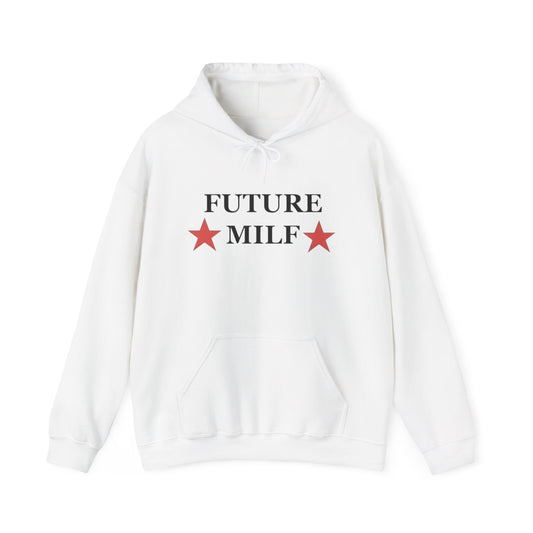 Future Milf Graphic Hoodie Funny Women's Heavy Blend™ Hooded Sweatshirt