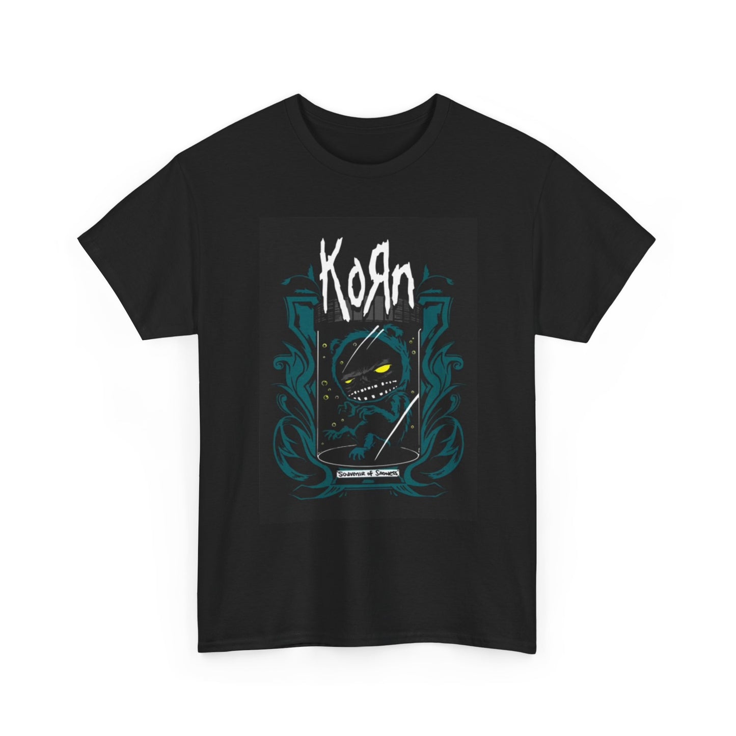 Korn Graphic T Shirt Vintage Rock Band Retro 90s Unisex Heavy Cotton Tee
