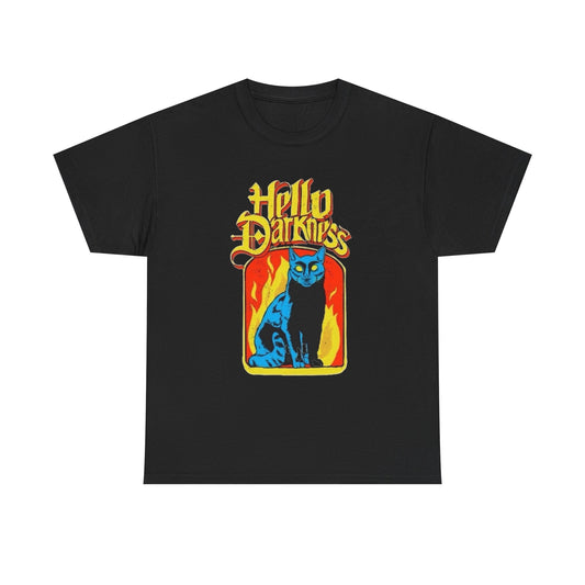 Hello Darkness Graphic T Shirt NEW Unisex Heavy Cotton Tee