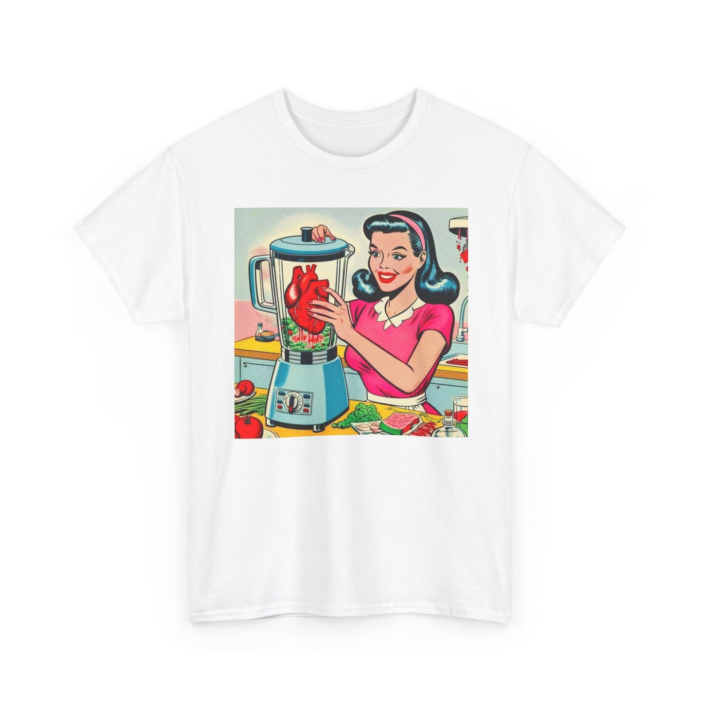 Heartbreaker Woman Art Graphic T Shirt Unisex Heavy Cotton Tee