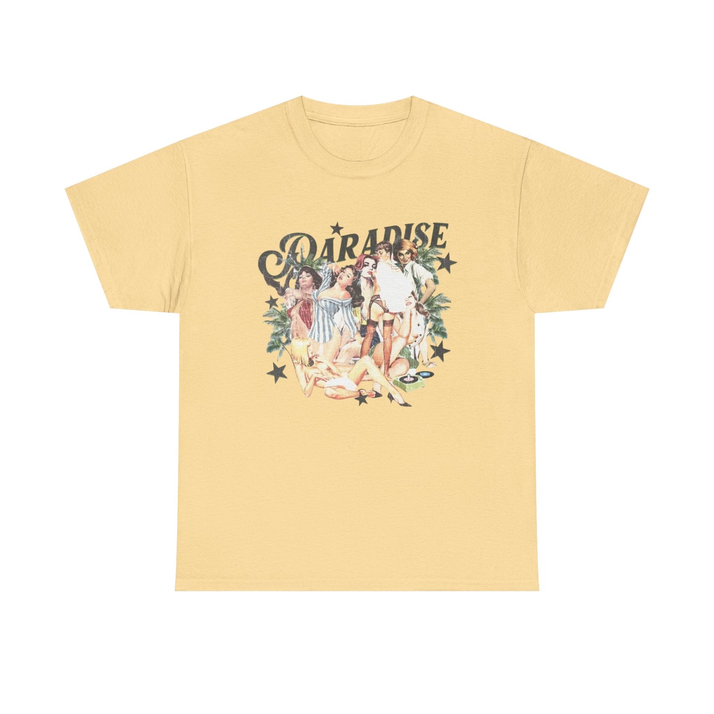 Paradise Peace Vintage Model Graphic T Shirt Unisex Heavy Cotton Tee