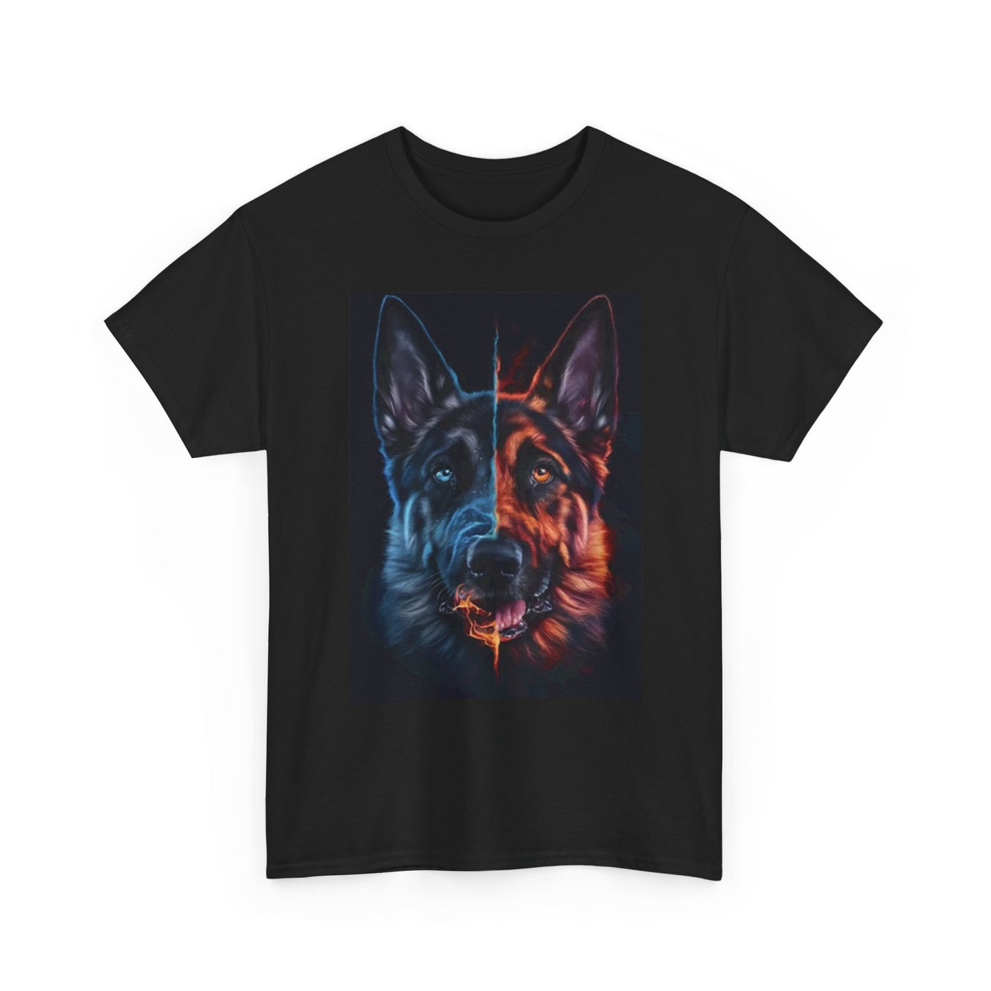 German Shepard Graphic T Shirt Funny Dog Poster Unisex Heavy Cotton Tee