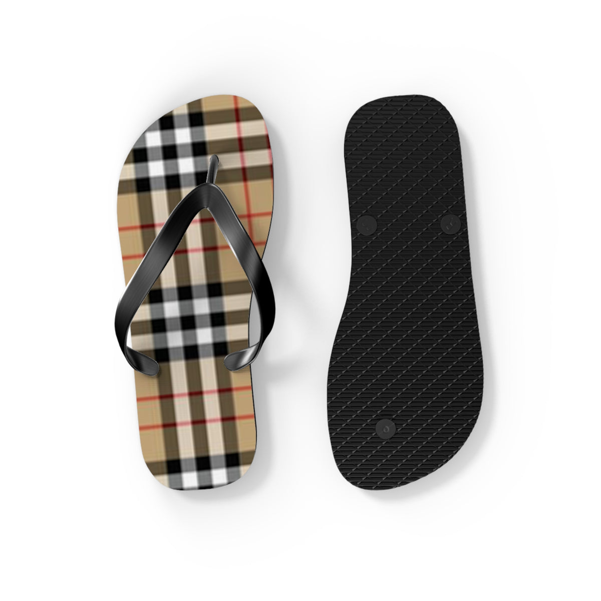 Monogram Print Sandals, Beach Shoes, Vacation Flip Flops, Pool Slides