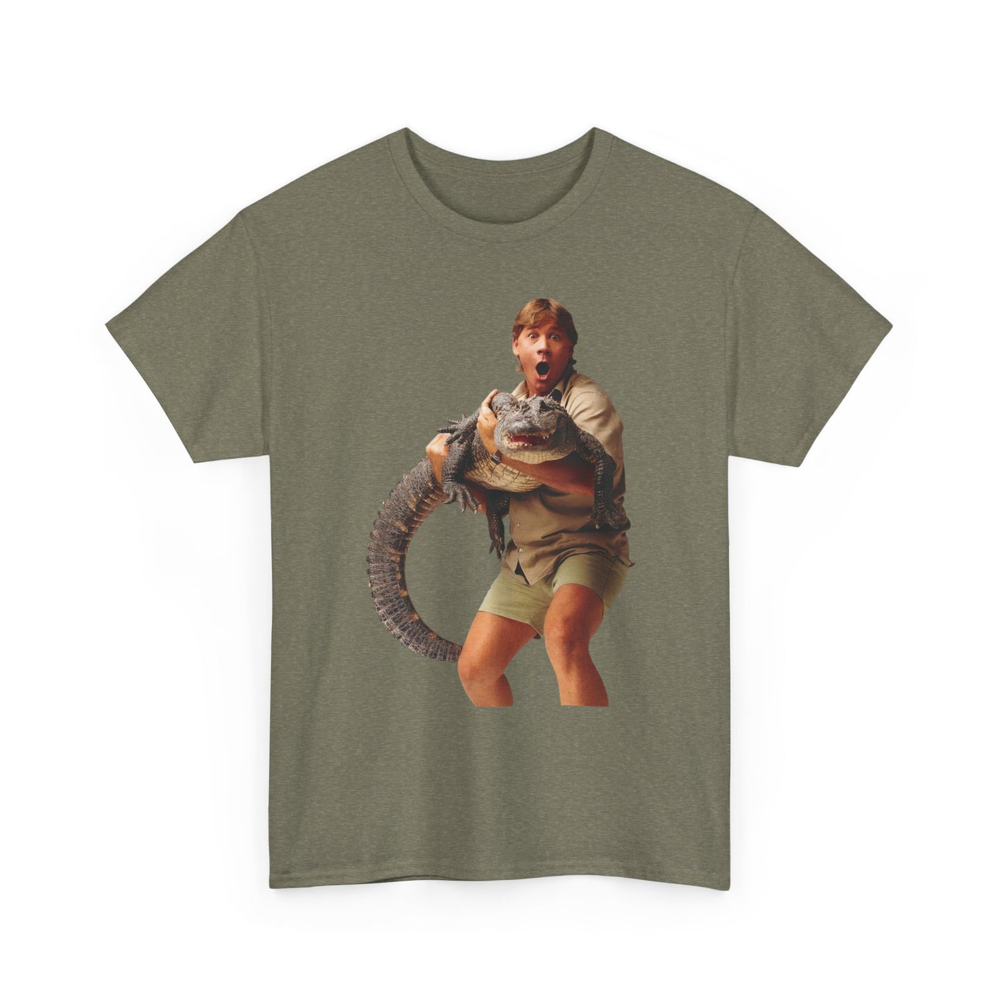 Crocodile Hunter Funny Retro 90's Graphic T Shirt Unisex Heavy Cotton Tee