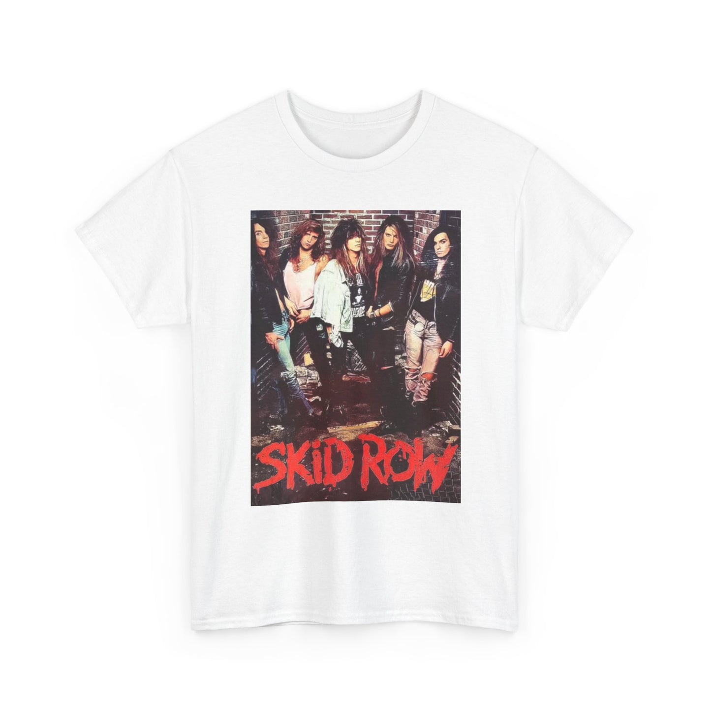 Skid row Graphic T Shirt Vintage Rock Band Merch Unisex Heavy Cotton Tee