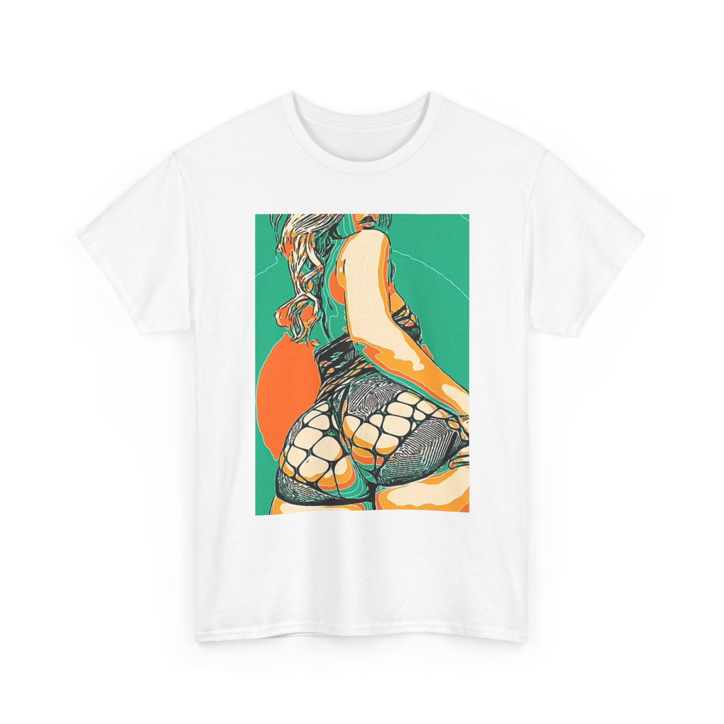 Booty Graphic T Shirt Vintage Women Sexy Portrait Unisex Heavy Cotton Tee