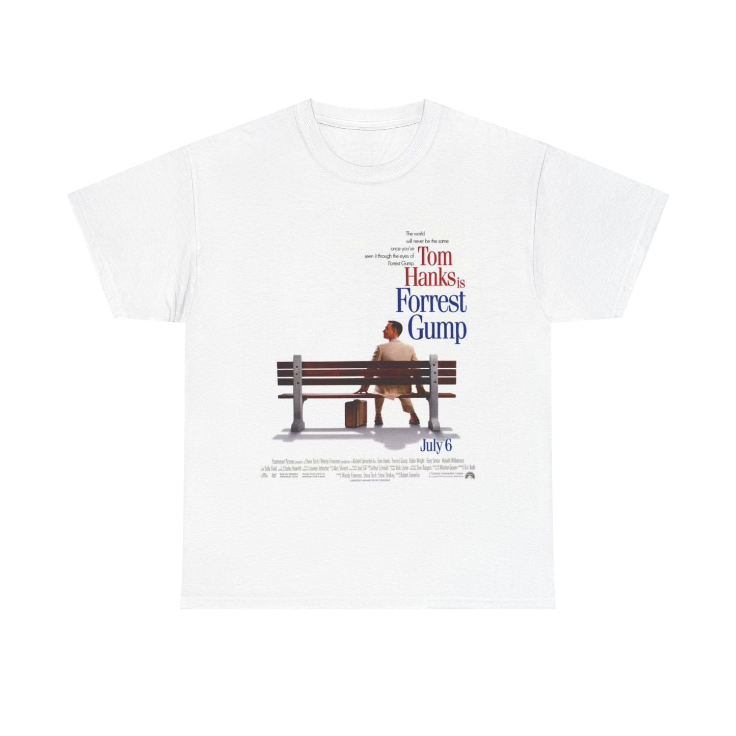 Tom Hanks Tshirt Forrest Gump Vintage Movie Unisex Heavy Cotton Tee