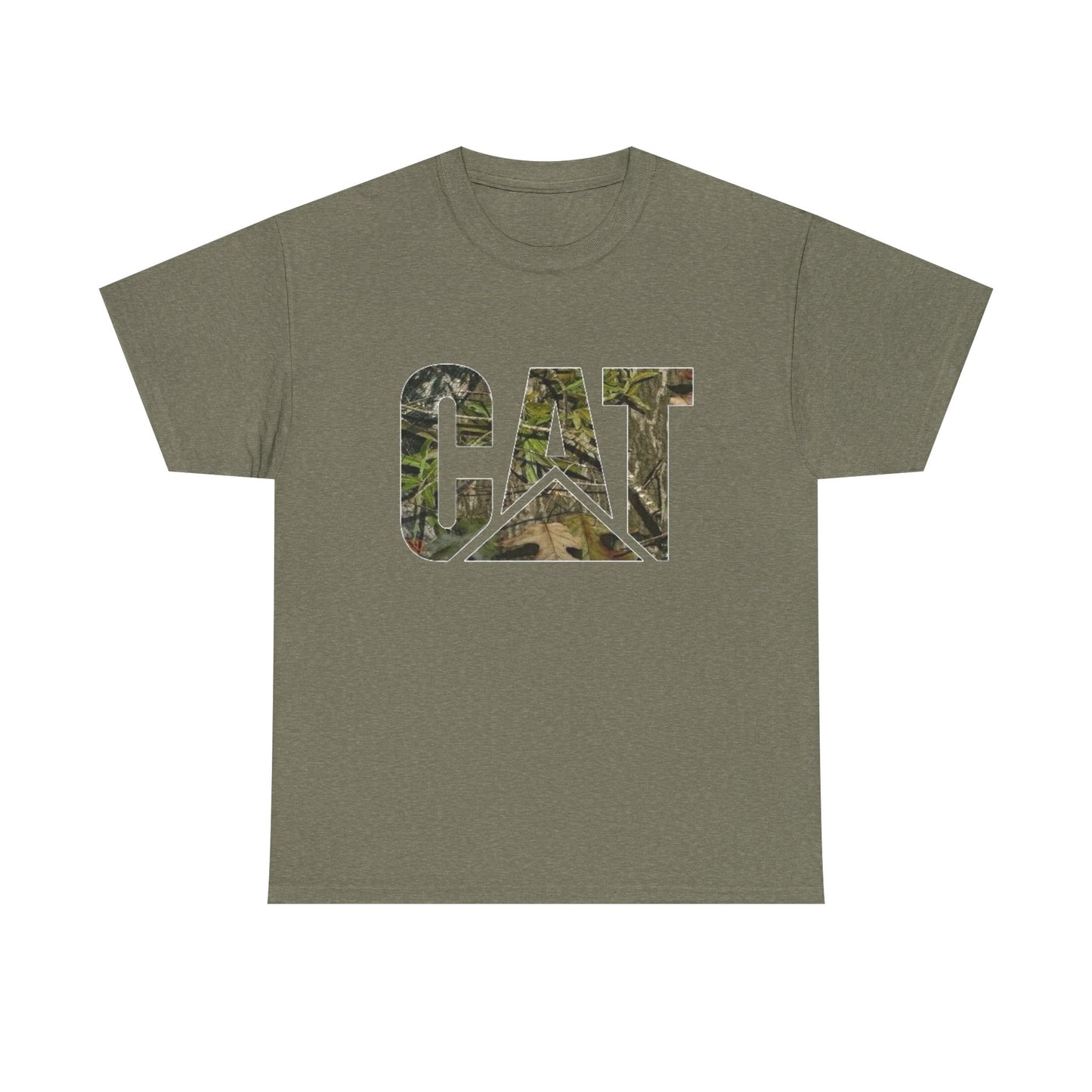 CAT Camo Diesel Equipment Graphic T Shirt Unisex Heavy Cotton Tee NEW