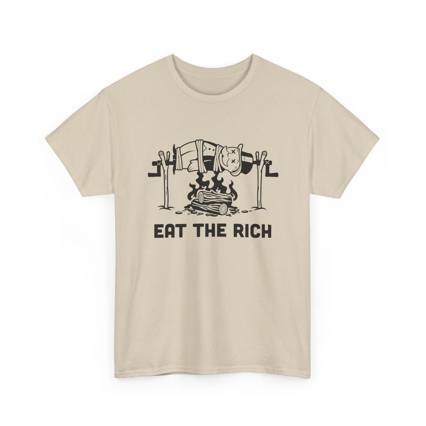 Eat The Rich Graphic T Shirt Unisex Heavy Cotton Tee