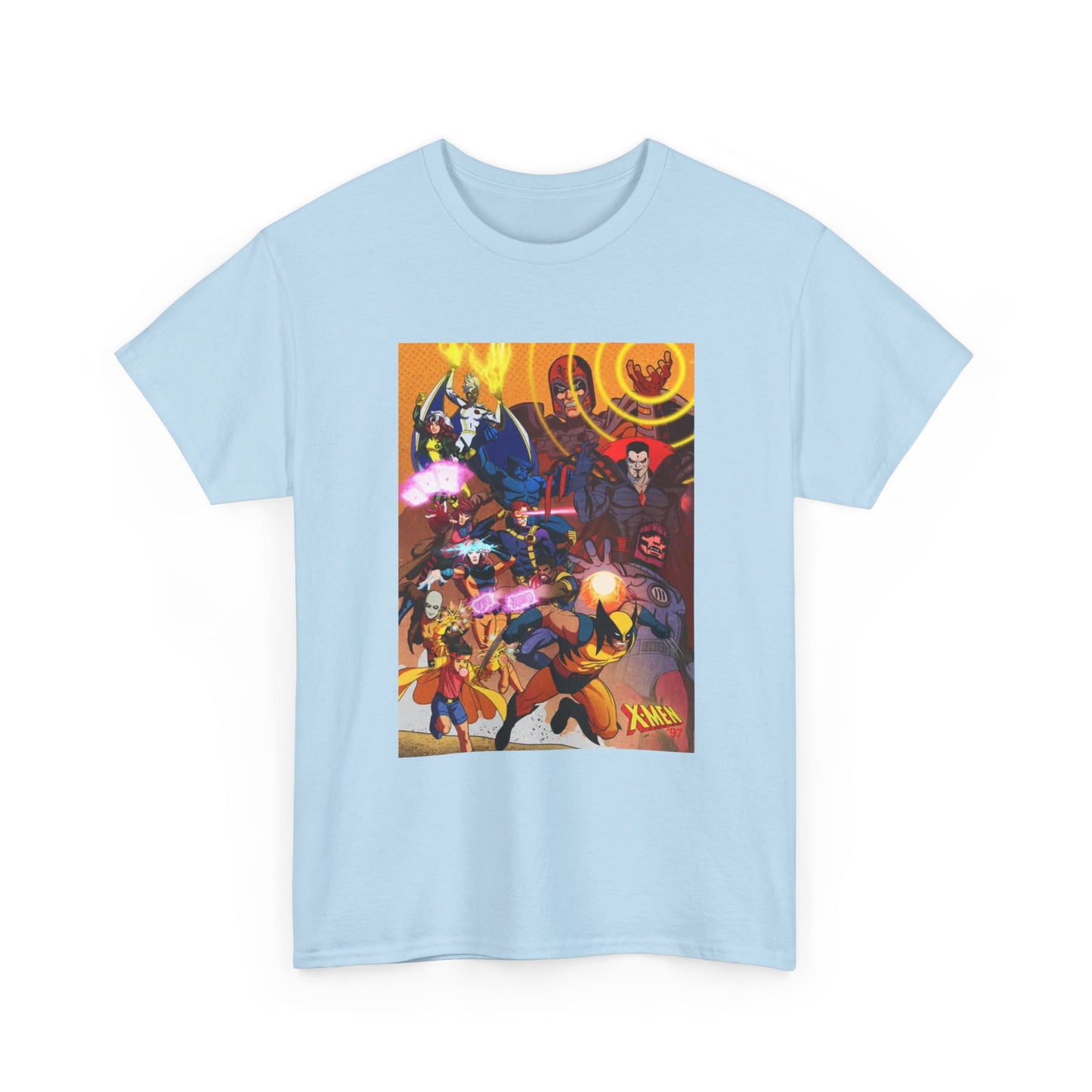 Cartoon Graphic Tee Xmen Comic Book Retro Vintage Tee Unisex Heavy Cotton Tee