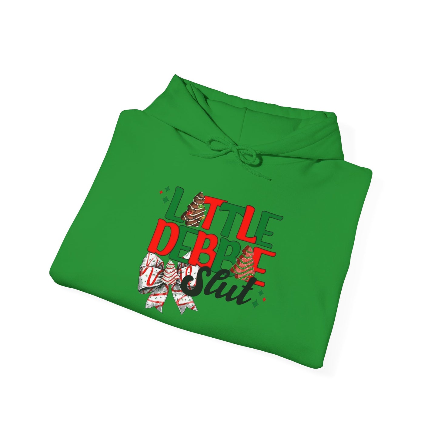 Little Debbie Slut Funny Christmas Graphic Hoodie Heavy Blend™ Hooded Sweatshirt